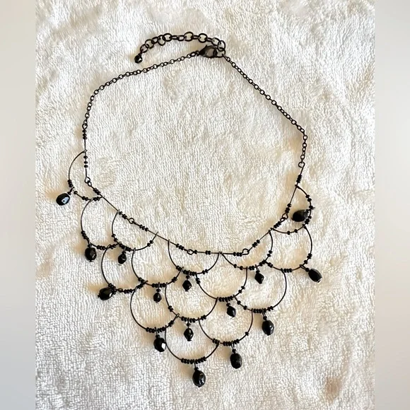 🌻Black Beaded Choker - Picture 1 of 5